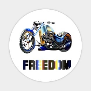 Chopper Motorbike Freedom rider Magnet